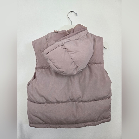 Woman Grey Puffer Vest - Picture 2 of 3